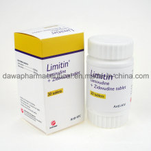 Acabado de drogas anti-VIH Lamivudina 3tc + Zidovudinum tableta
